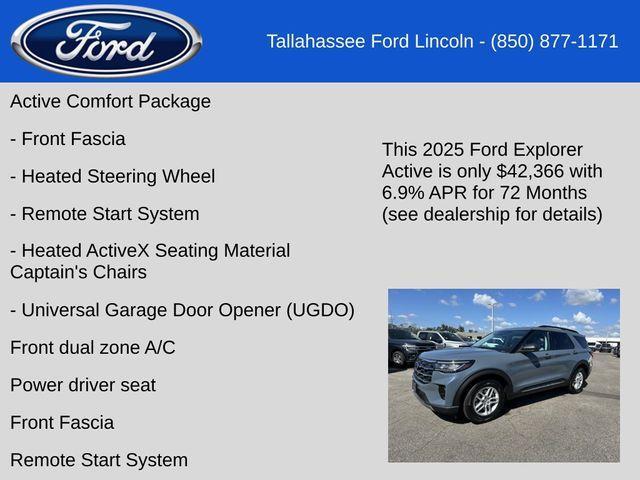 new 2025 Ford Explorer car, priced at $42,366