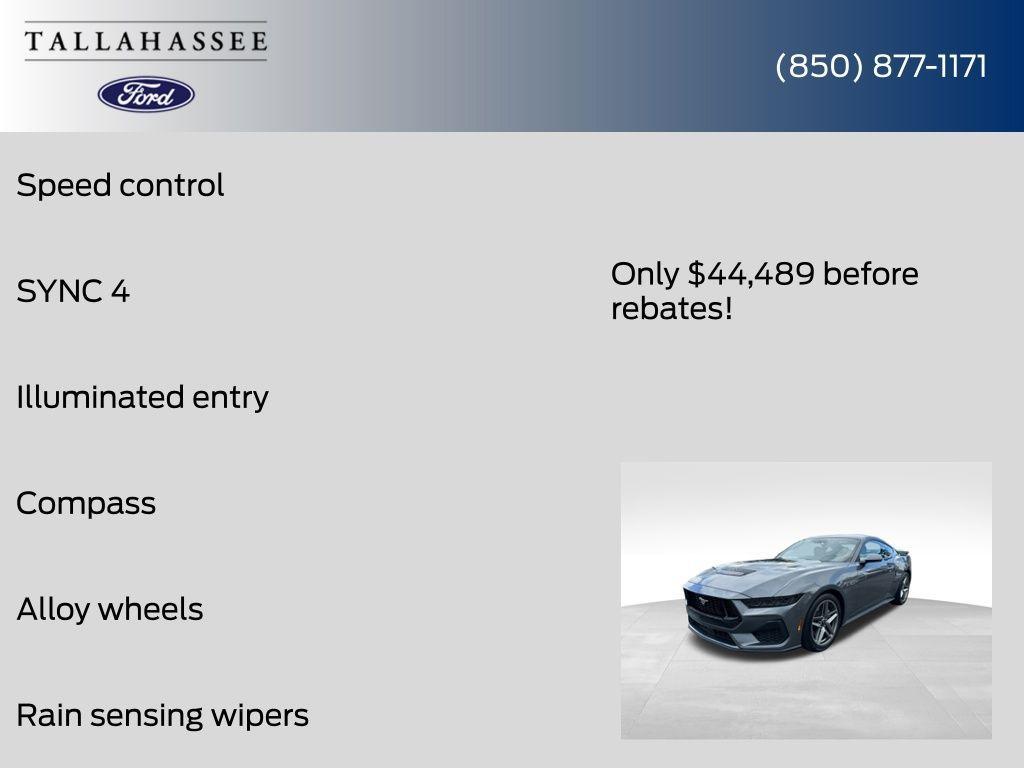 new 2025 Ford Mustang car, priced at $39,989