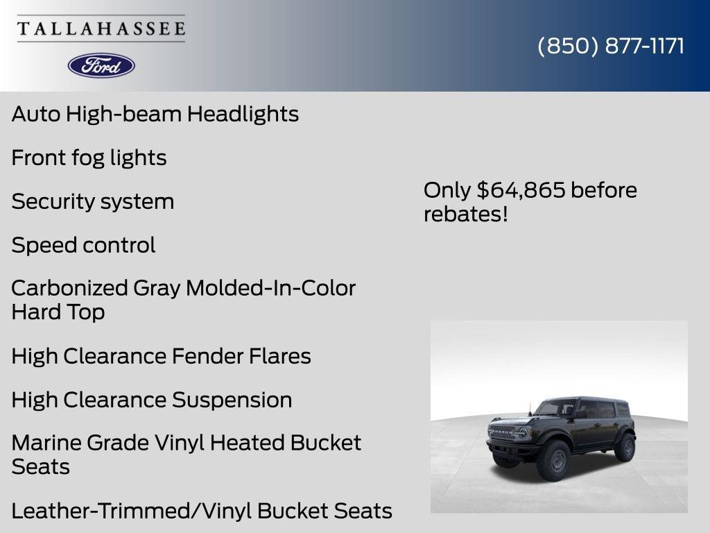 new 2025 Ford Bronco car, priced at $63,365