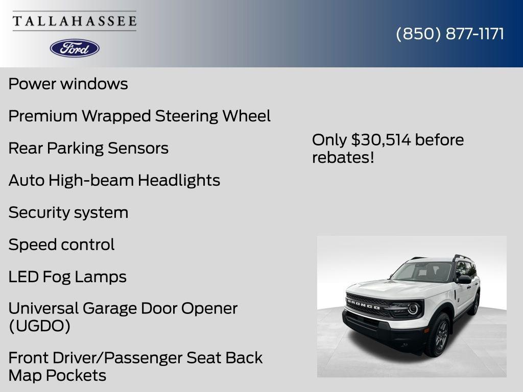 new 2025 Ford Bronco Sport car, priced at $30,514