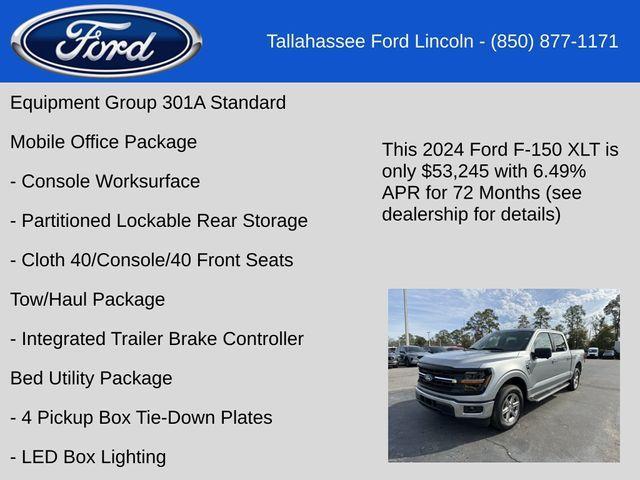 new 2024 Ford F-150 car, priced at $49,395