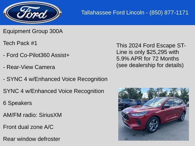 new 2024 Ford Escape car, priced at $25,295