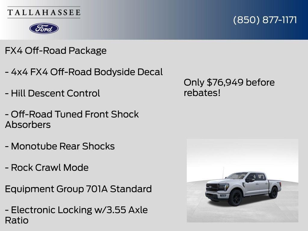 new 2025 Ford F-150 car, priced at $76,949