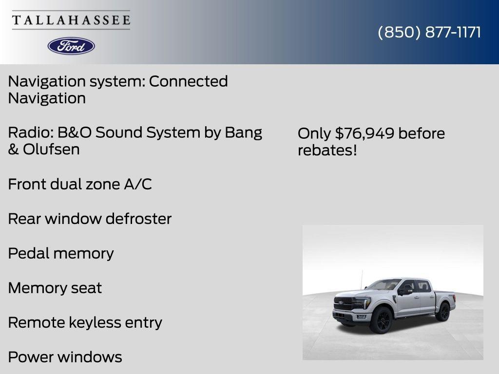 new 2025 Ford F-150 car, priced at $76,949