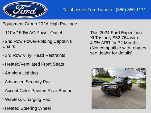 new 2024 Ford Expedition car, priced at $52,764