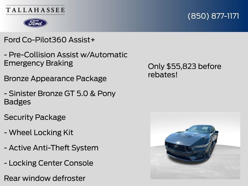 new 2025 Ford Mustang car, priced at $51,323