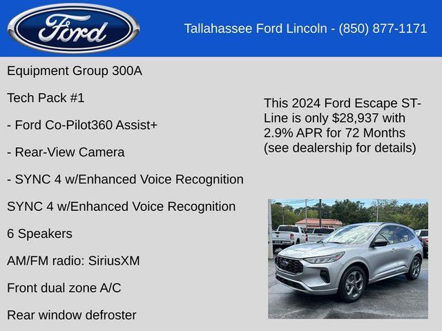 new 2024 Ford Escape car, priced at $28,937