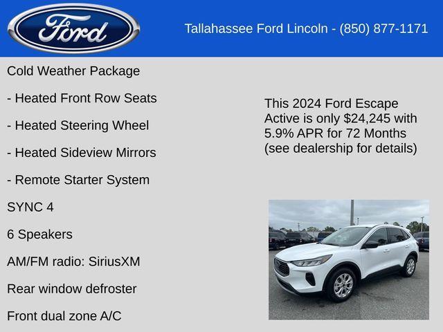 new 2024 Ford Escape car, priced at $24,245