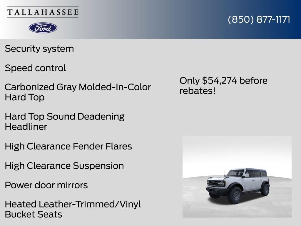 new 2025 Ford Bronco car, priced at $54,274