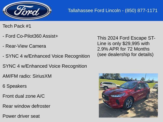 new 2024 Ford Escape car, priced at $29,995