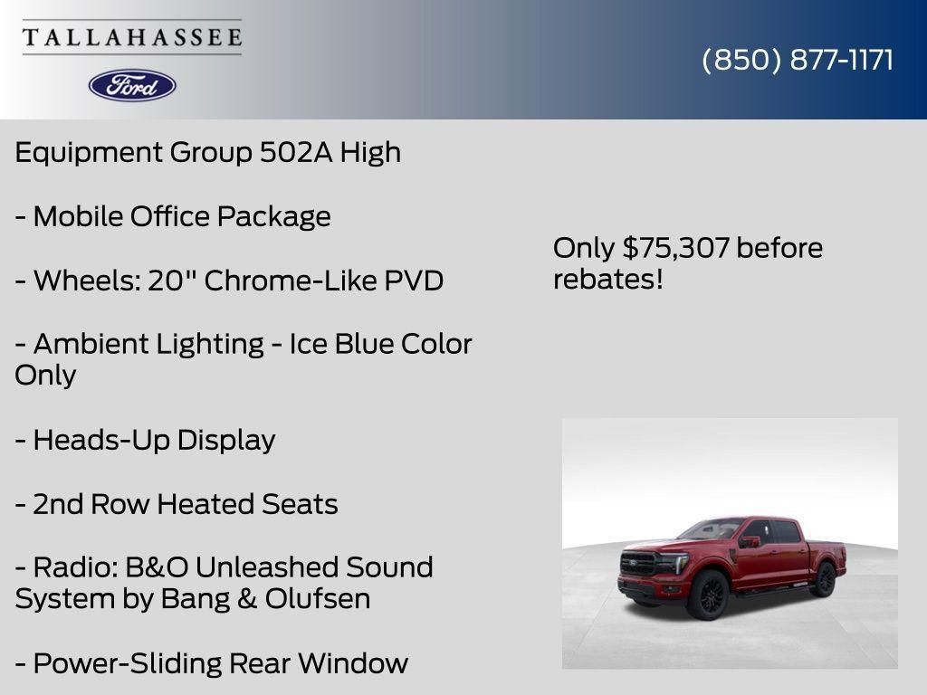 new 2025 Ford F-150 car, priced at $75,307