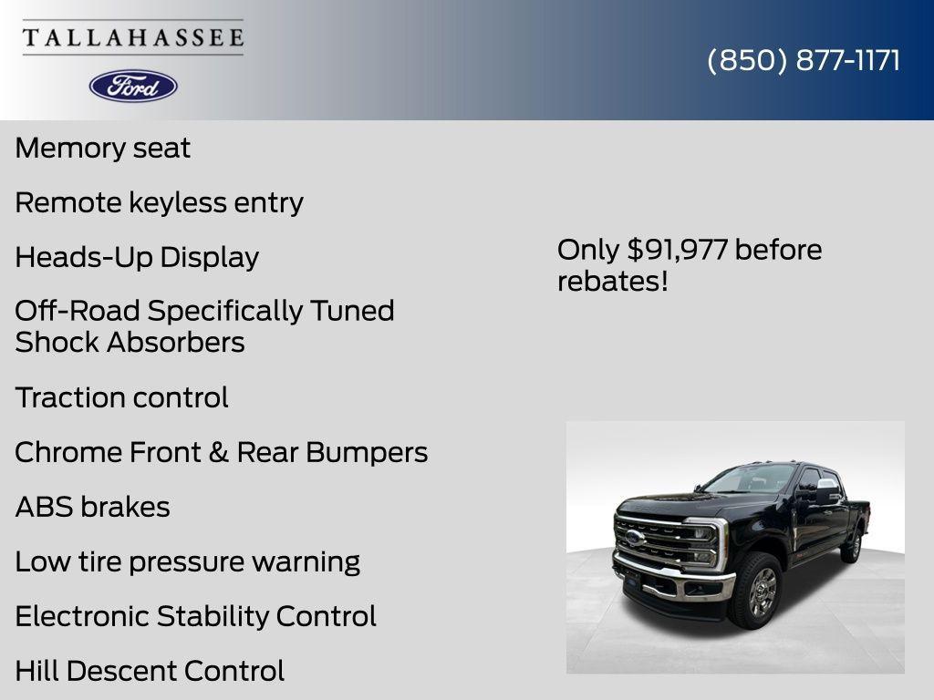 new 2025 Ford F-250 car, priced at $91,977
