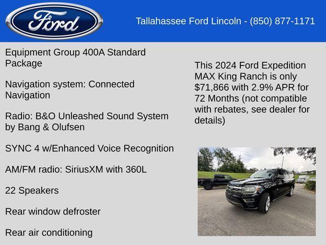 new 2024 Ford Expedition Max car, priced at $71,866