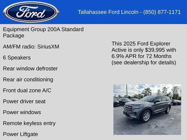 new 2025 Ford Explorer car, priced at $39,995