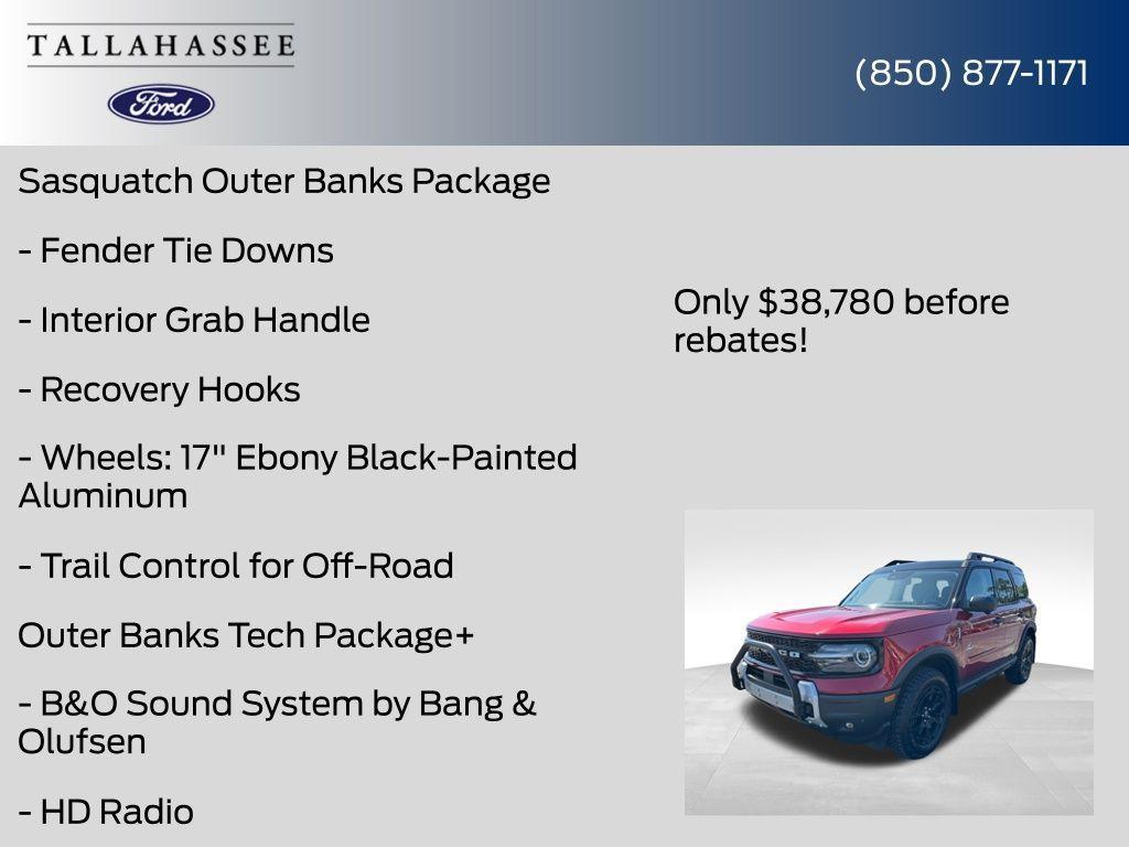new 2025 Ford Bronco Sport car, priced at $38,780