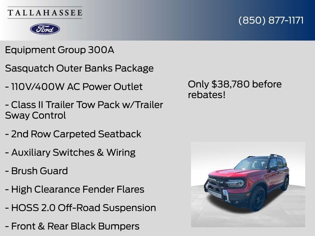 new 2025 Ford Bronco Sport car, priced at $38,780