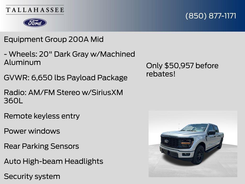 new 2025 Ford F-150 car, priced at $50,957