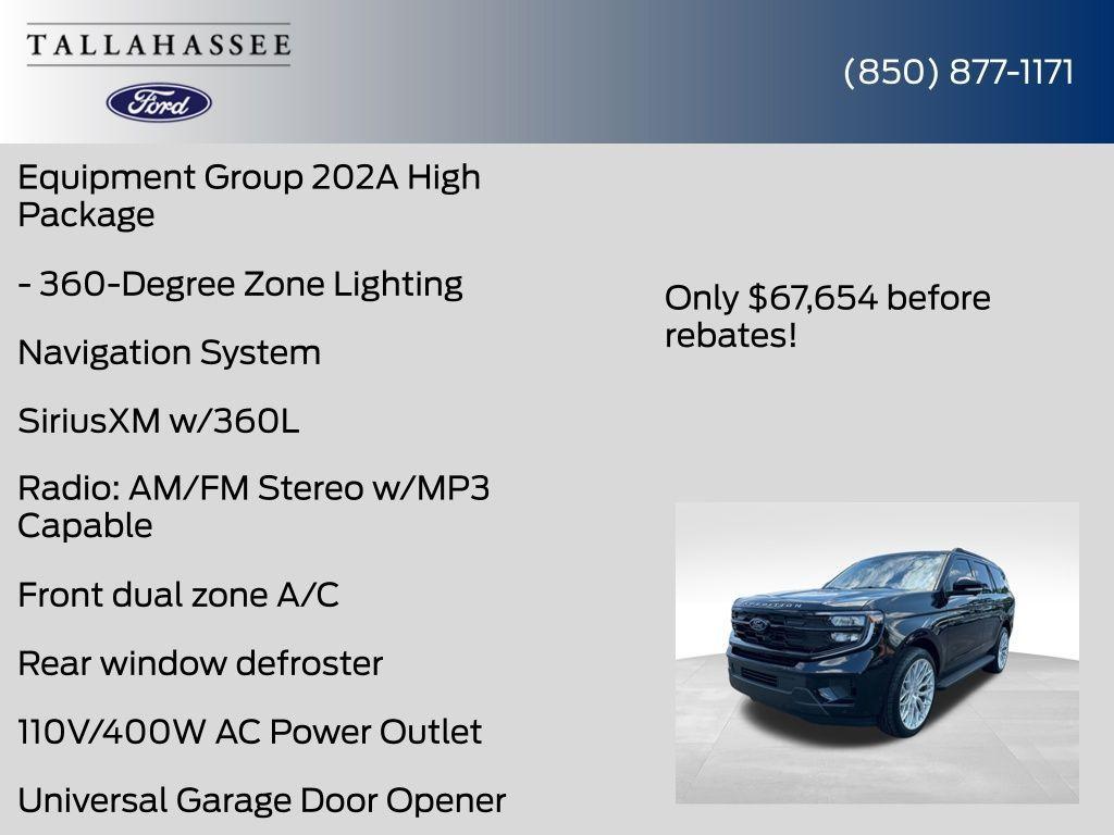 new 2025 Ford Expedition car, priced at $66,926