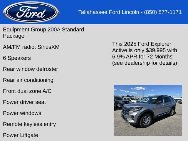 new 2025 Ford Explorer car, priced at $39,995