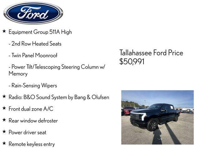 used 2023 Ford F-150 Lightning car, priced at $50,991