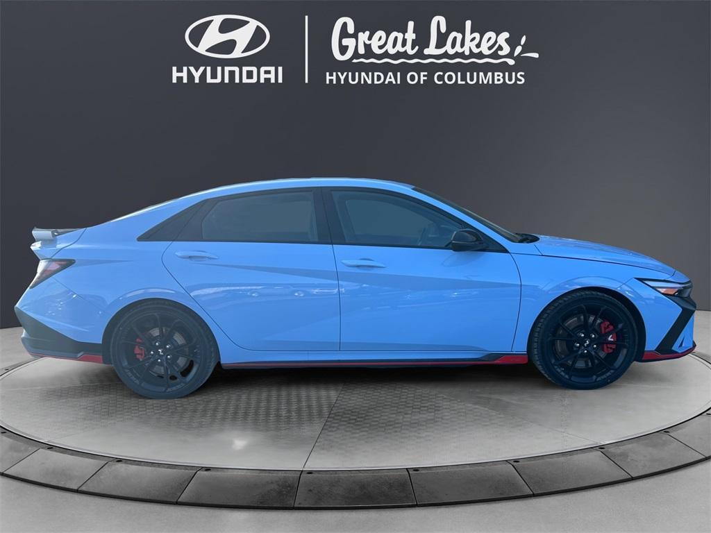 new 2025 Hyundai Elantra N car, priced at $34,895