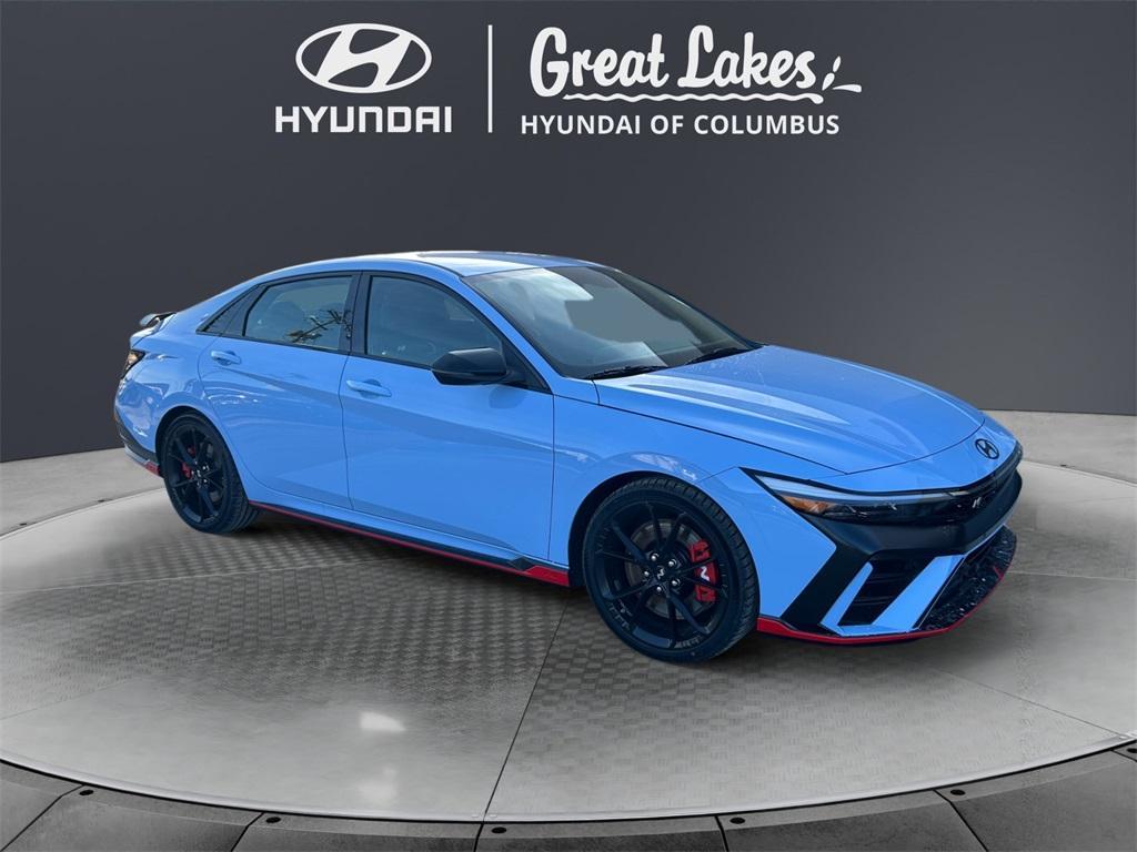 new 2025 Hyundai Elantra N car, priced at $34,895