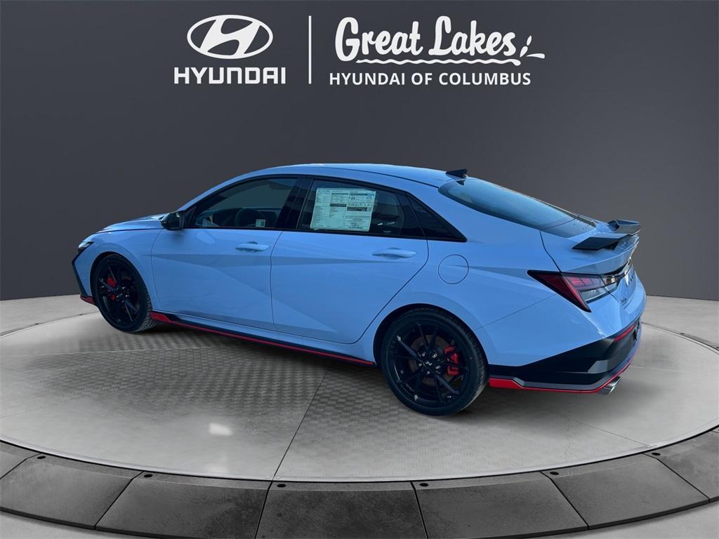 new 2025 Hyundai Elantra N car, priced at $34,895