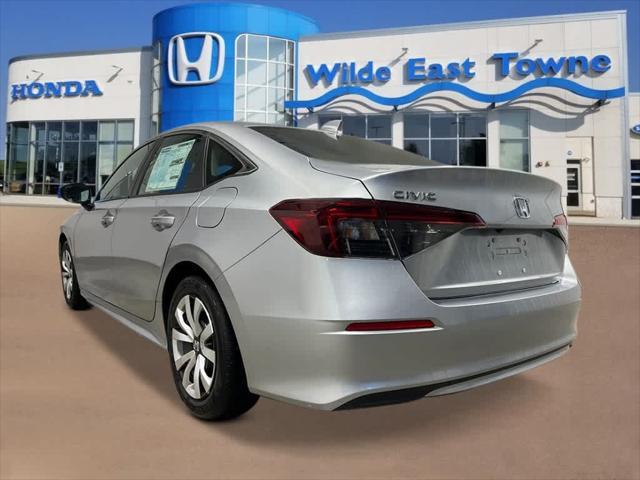 new 2025 Honda Civic car, priced at $25,400