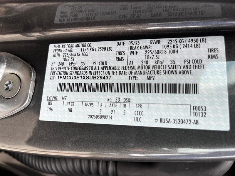 new 2025 Ford Escape car, priced at $38,967