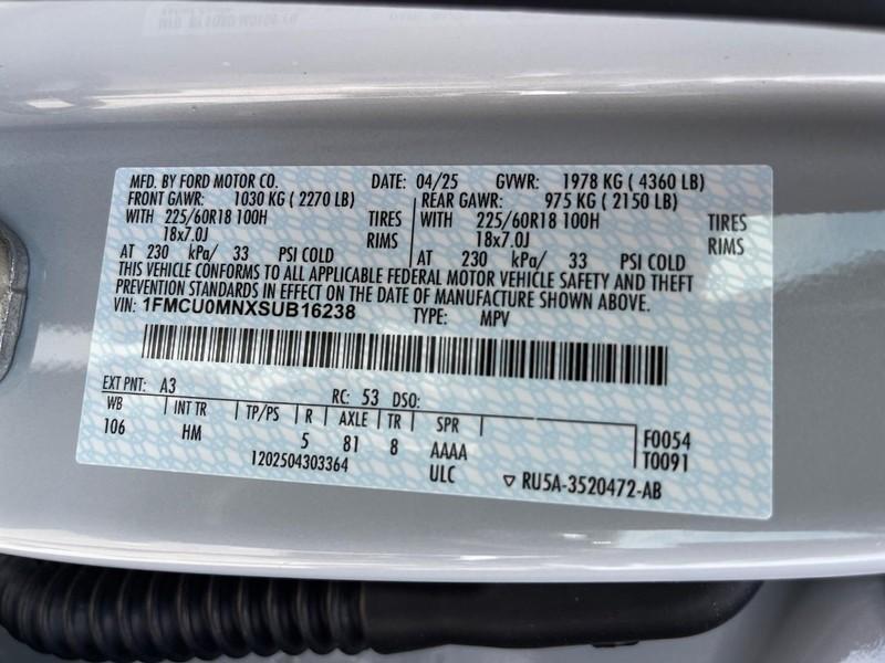 new 2025 Ford Escape car, priced at $33,701