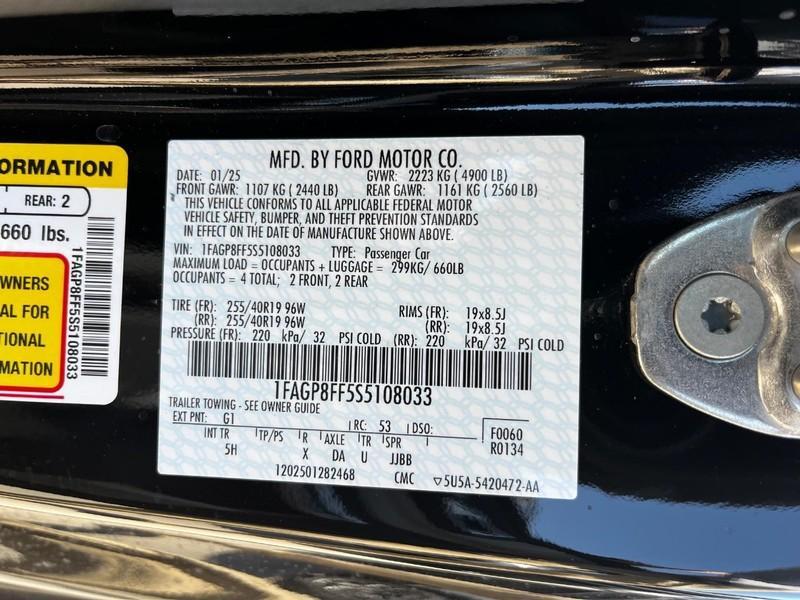 new 2025 Ford Mustang car, priced at $60,233