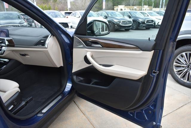 used 2021 BMW X3 car, priced at $28,300