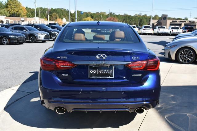 used 2021 INFINITI Q50 car, priced at $29,675