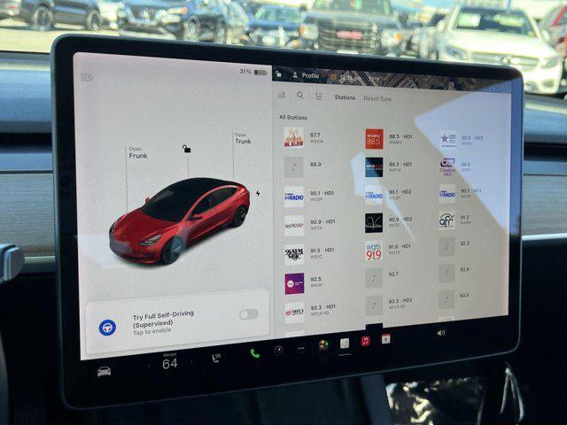 used 2021 Tesla Model 3 car, priced at $23,500