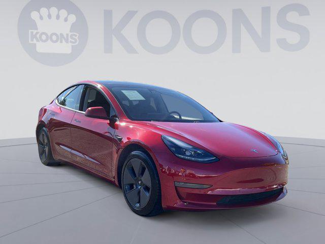 used 2021 Tesla Model 3 car, priced at $23,500