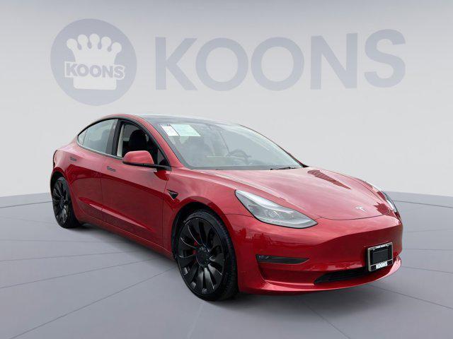 used 2021 Tesla Model 3 car, priced at $29,500