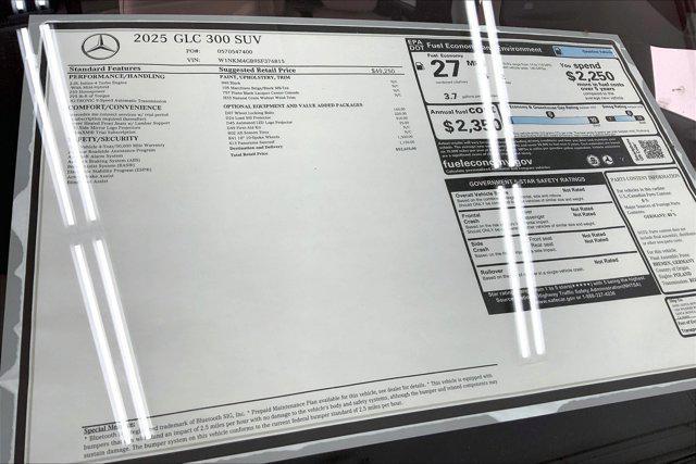 new 2025 Mercedes-Benz GLC 300 car, priced at $52,625