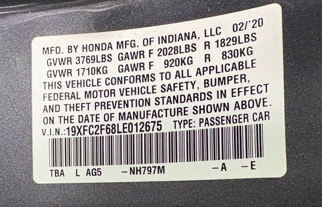 used 2020 Honda Civic car, priced at $17,499