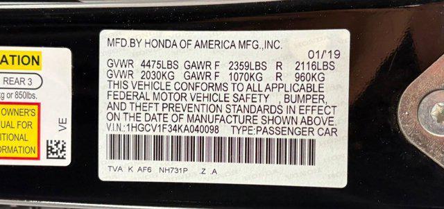 used 2019 Honda Accord car, priced at $15,986