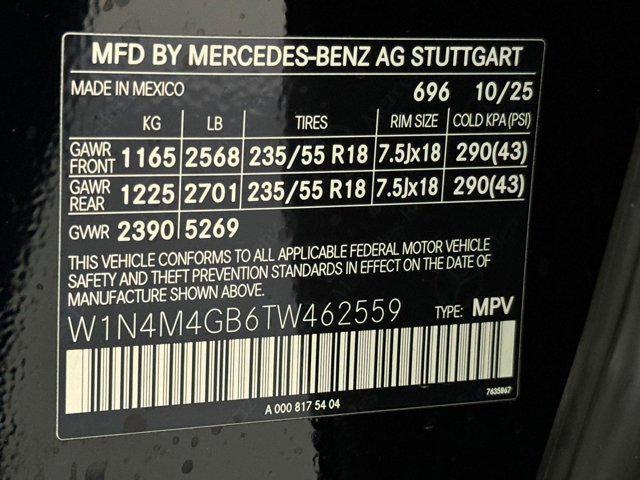 new 2026 Mercedes-Benz GLB 250 car, priced at $47,605