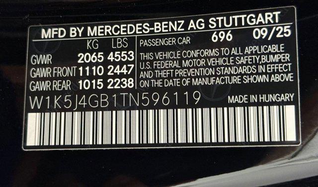 new 2026 Mercedes-Benz CLA 250 car, priced at $45,180