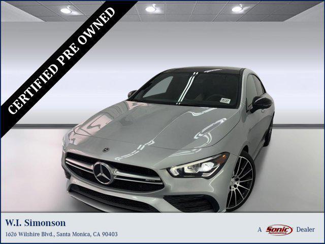 used 2022 Mercedes-Benz AMG CLA 35 car, priced at $35,999