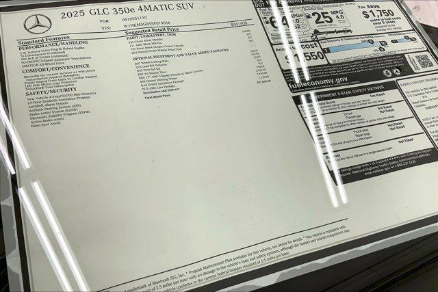 new 2025 Mercedes-Benz GLC 350e car, priced at $67,865