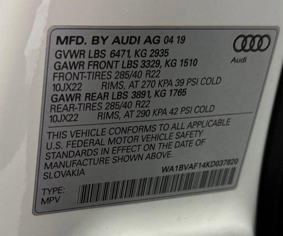 used 2019 Audi Q8 car, priced at $30,487