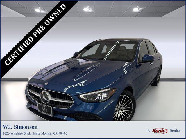used 2022 Mercedes-Benz C-Class car, priced at $33,999