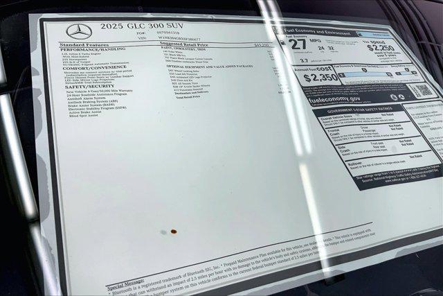 new 2025 Mercedes-Benz GLC 300 car, priced at $52,625