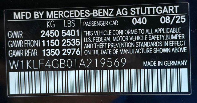 new 2026 Mercedes-Benz E-Class car, priced at $73,030