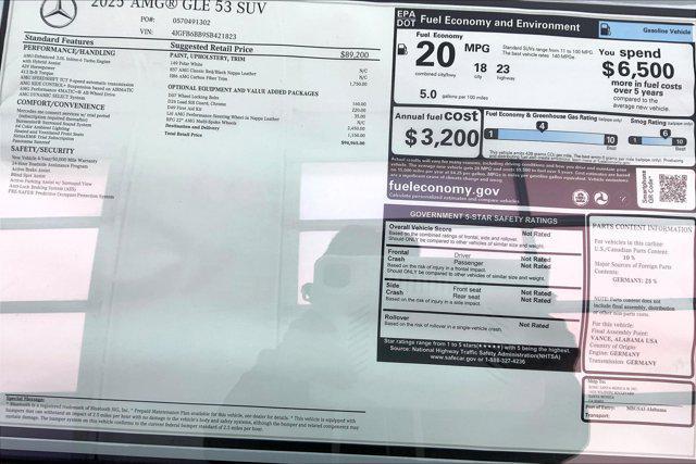 new 2025 Mercedes-Benz AMG GLE 53 car, priced at $94,965
