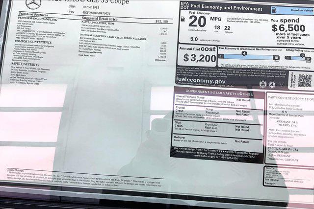 new 2025 Mercedes-Benz AMG GLE 53 car, priced at $98,445