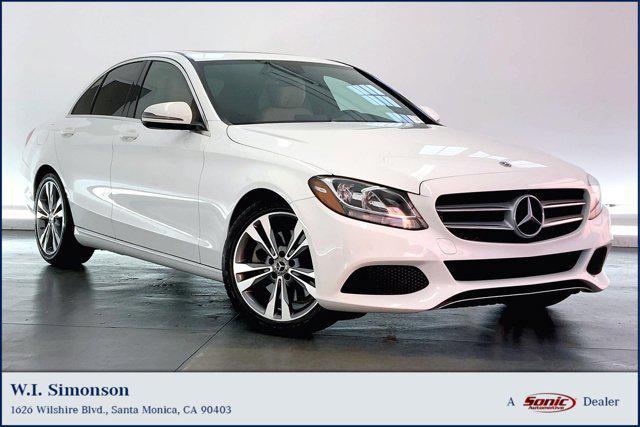 used 2018 Mercedes-Benz C-Class car, priced at $17,388